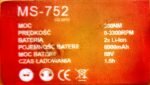Akumuliatorinis smūginis veržliasūkis MEISTER MS-752  88V 6Ah