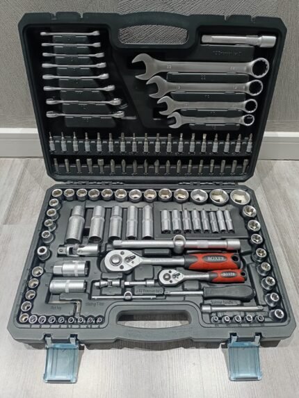 Galvučių ir įrankių rinkinys BOXER BX-013S 121 dalių