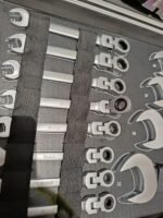 Kombinuotų terkšlinių raktų rinkinys 6-32mm 22 dalių