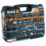 Galvučių ir įrankių rinkinys 108vnt. BLACK