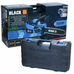Akumuliatorinis grandinis pjūklas BLACK 21V 4AH, 30 cm