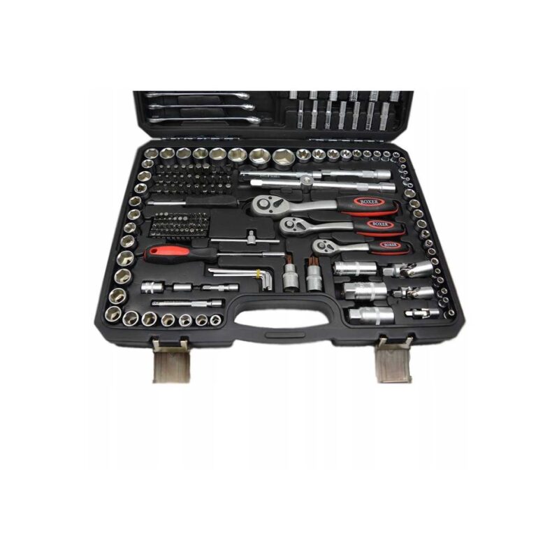 Galvučių ir įrankių rinkinys BOXER BX-009S 216 dalių