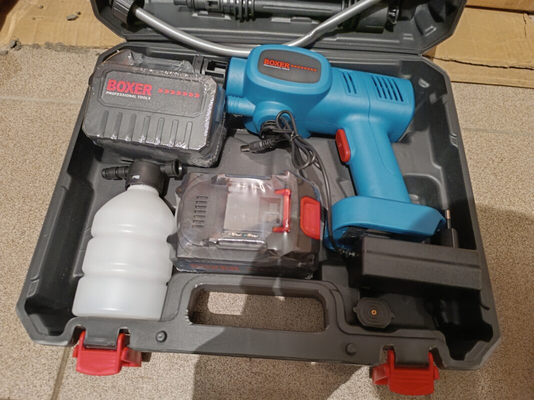 Akumuliatorinis aukšto slėgio plovimo įrenginys 48V 6.0Ah BOXER BX-7012