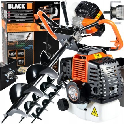 Benzininis žemės grąžtas BLACK-12254  100/150/200