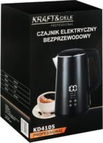 Elektrinis virdulys su temperatūros reguliatoriumi 1,6 l 1500 W KRAFT&DELE KD4105